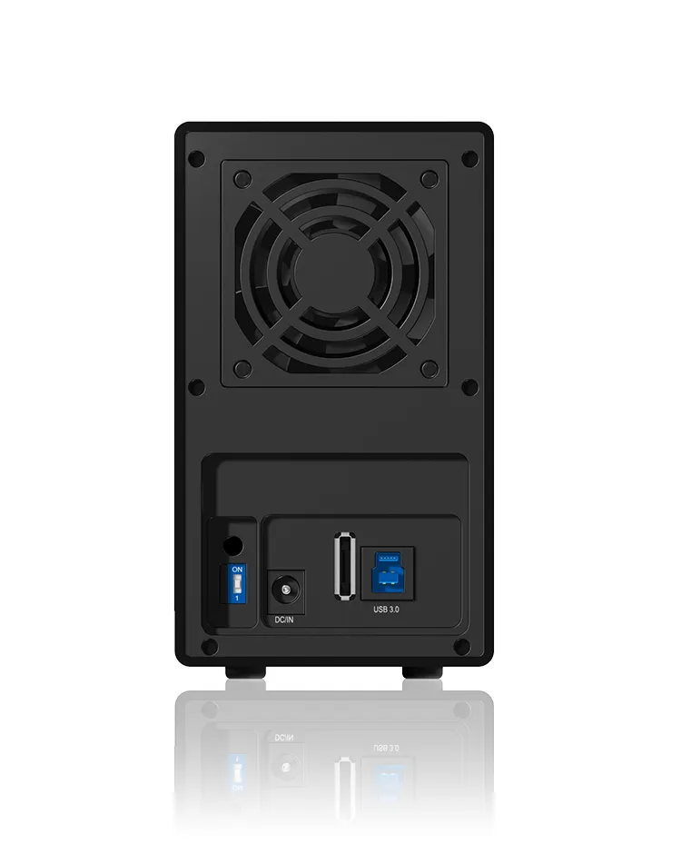 ICY BOX IB-RD3620SU3, RAID-System für 2x 3,5" SATA HDD zu USB 3.2 Gen 1 + eSATA Host, RAID 0, 1, JBOD, EasySwap, schwarz – Bild 4