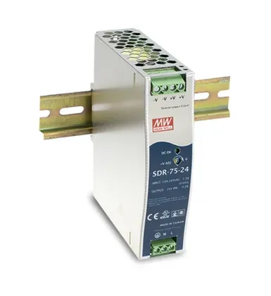 MEAN WELL Netzteil – 48V 75W Hutschiene, schmal MEAN WELL Netzteil – 48V 75W Hutschiene, schmal