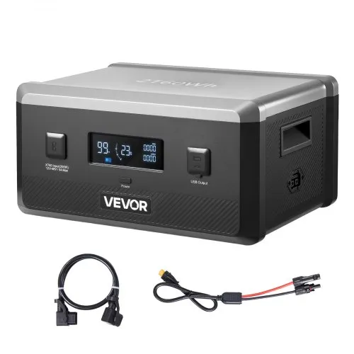 VEVOR Zusatzakku für tragbare Powerstation, 2160 Wh LiFePO4-Erweiterungsakku mit 3 Anschlüssen, für Zuhause, Camping, Roadtrips, Wohnmobile und Notfälle (Powerstation & Solarpanel NICHT enthalten) VEVOR Zusatzakku für tragbare Powerstation, 2160 Wh LiFePO4-Erweiterungsakku mit 3 Anschlüssen, für Zuhause, Camping, Roadtrips, Wohnmobile und Notfälle (Powerstation & Solarpanel NICHT enthalten)