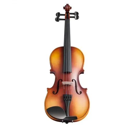 VEVOR Violine 4/4, 584,2 mm Armlänge, Geigenset mit Hartschalenkoffer, Kolophonium, Bogen, Schulterstütze, Steg, Stimmgerät & zusätzlichen Saiten, für Anhänger/in ab 12 Jahren (braun) – Bild 9