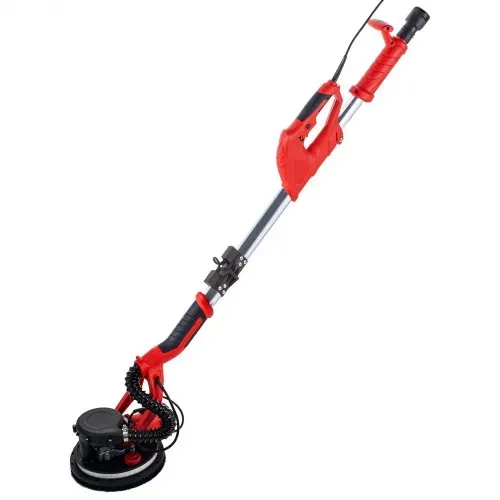 VEVOR Rotationswandschleifgerät 750W, klappbarer Gipskartonschleifer mit Teleskopgriff, variable Drehzahl 800–1750 U/min, Wandschleifer mit LED-Streifenleuchte und Staubbeutel – Bild 10