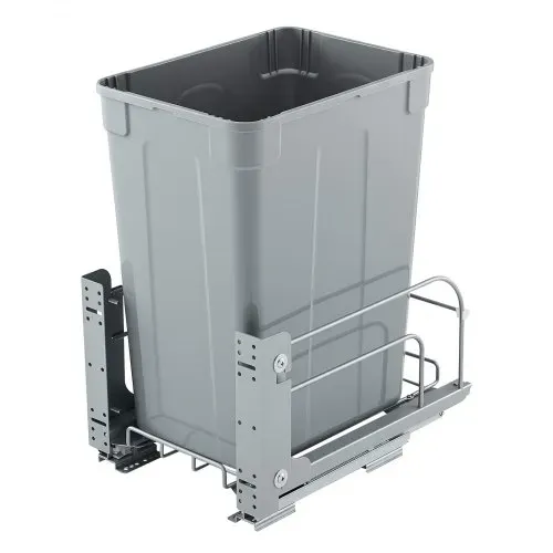 VEVOR ausziehbarer Mülleimer (35 Qt) für Küchenschränke, Unterbau-Abfallbehälter (30 kg belastbar) mit robustem Soft-Close-Schiebesystem aus Metall und Türsatz, für Spüle Unterbau – Bild 8
