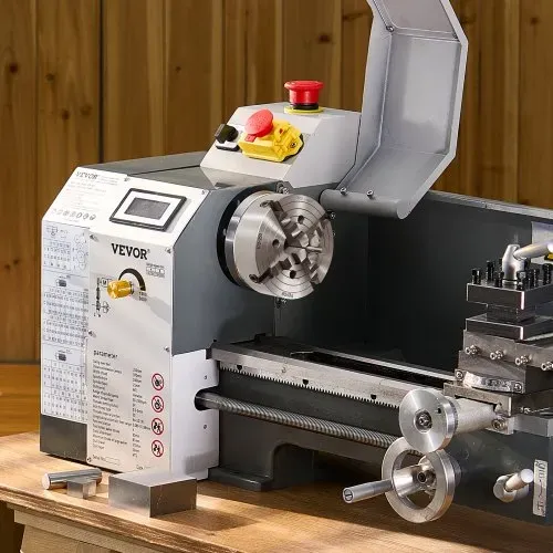 VEVOR 4-Backen-Drehfutter, 250 mm, Spannfutter, 15-250 mm Spannbereich mit T-Schlüssel-Befestigungsschrauben, umkehrbare Backen, HT300-Material, für Holz-Metall-Drehmaschine – Bild 7