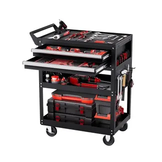 VEVOR Werkzeugwagen 785x450x945 mm, 181 kg Tragkraft, Werkstattwagen mit 2 Schubladen, Aufbewahrungs-Organizer für Mechanikerwerkzeuge, für Garage, Lager & Reparaturwerkstatt, Schwarz VEVOR Werkzeugwagen 785x450x945 mm, 181 kg Tragkraft, Werkstattwagen mit 2 Schubladen, Aufbewahrungs-Organizer für Mechanikerwerkzeuge, für Garage, Lager & Reparaturwerkstatt, Schwarz