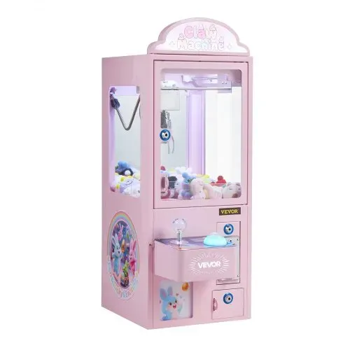 VEVOR Greifautomat, Greifer, mittelgroßer Spielautomat mit Licht & Ton, Präzisionsstahlklaue mit verstellbarem Griff für Plüschtiere, Verkaufsspielzeug, für kommerzielle Heimpartys & Kinos, Pink – Bild 10
