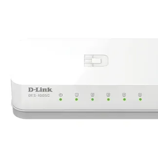 D-Link ES-1005C/E Unmanaged Fast Ethernet (10/100) Desktop Weiß D-Link ES-1005C/E Unmanaged Fast Ethernet (10/100) Desktop Weiß