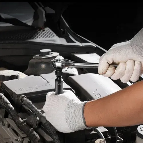 VEVOR 1/4 Zoll Schlagsteckschlüsselsatz 48-teiliger tiefer und flacher Steckschlüsselsatz SAE 3/16-9/16 Zoll & metrisch 4-15 mm, 6 Kant Cr-Mo-Legierungsstahl für Autoreparaturen mit Werkzeugkoffer – Bild 7