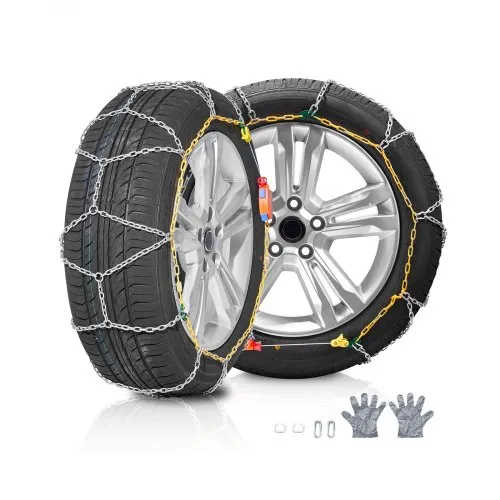 VEVOR Schneeketten Reifenketten aus Mangan-legierter Stahl, Notfall-Traktionsketten, 2 Stk. 610/685mm Universal Auto Schneeketten Schwerlast Notfallzugketten für Autos Pickups SUVs Lkws, Silber VEVOR Schneeketten Reifenketten aus Mangan-legierter Stahl, Notfall-Traktionsketten, 2 Stk. 610/685mm Universal Auto Schneeketten Schwerlast Notfallzugketten für Autos Pickups SUVs Lkws, Silber