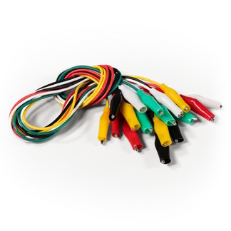 Krokoklemmen-Satz McPower “GT-1810“, 10-teilig, 50 cm Kabellänge Krokoklemmen-Satz McPower “GT-1810“, 10-teilig, 50 cm Kabellänge