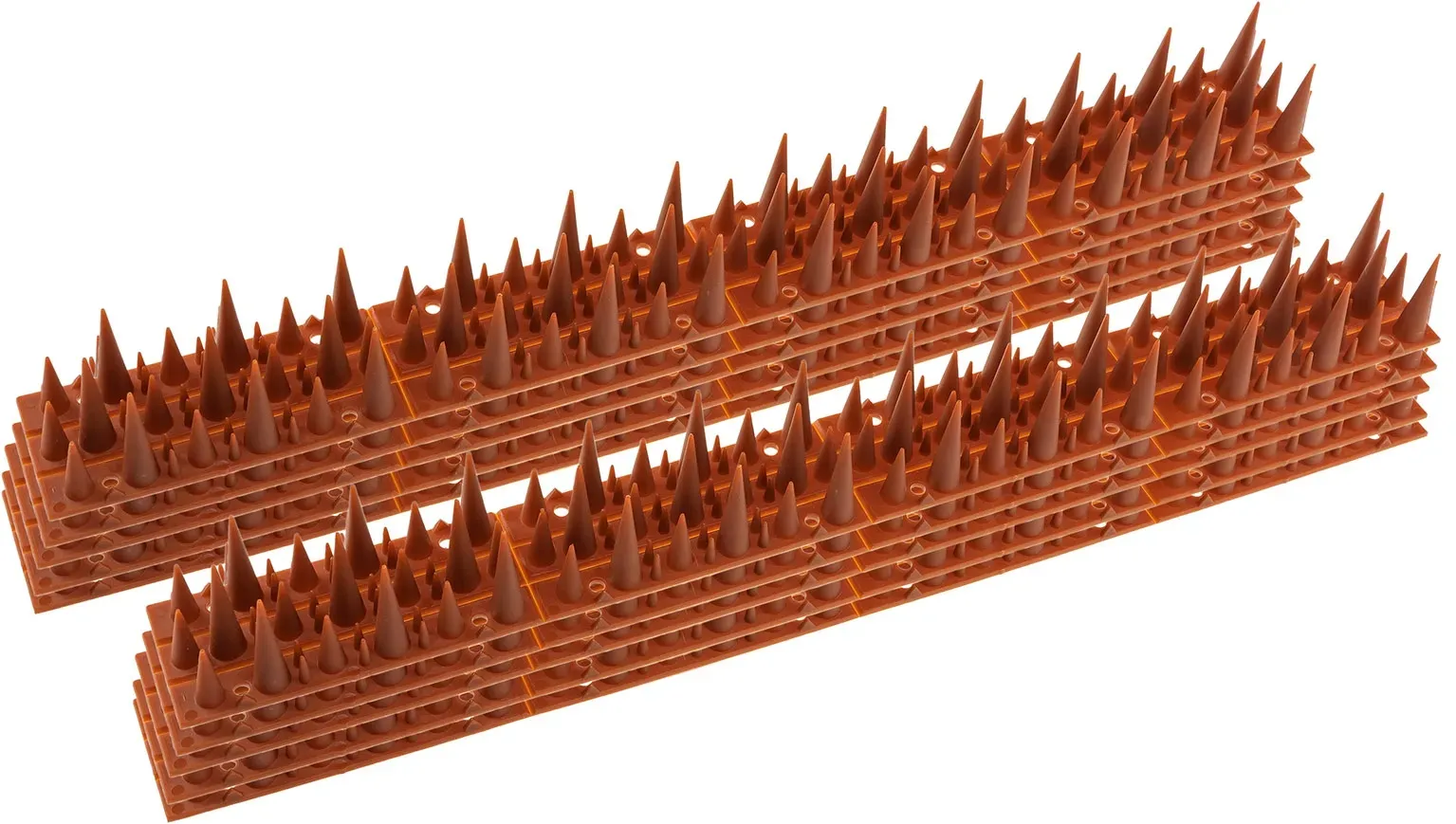 Taubenabwehr Spikes 10er Set Kunststoff, 400x42x36mm, Ziegelrot Taubenabwehr Spikes 10er Set Kunststoff, 400x42x36mm, Ziegelrot