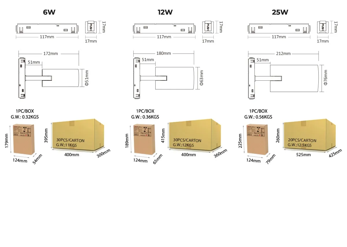 MiBoxer MS5-25B-ZR LED 48V Track Magnetic Spotlight RGB+CCT Zigbee 3.0 + 2.4G 25W – Bild 6