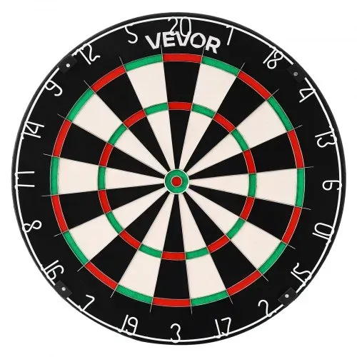 VEVOR Dartscheibe 450 mm, Sisalfaser-Dartboard mit klammerfreiem Bullseye, Blade-Draht & drehbarem Zahlenring, für Party- & Spielzimmer zu Hause (Darts nicht im Lieferumfang enthalten) – Bild 10