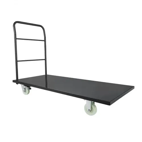 VEVOR Plattformwagen Klappbar 907 kg, Transportwagen mit Schwenkrädern & Griff, Lagerwagen, Schwerlast-Rollwagen für Gepäcktransporte, Ideal für Lager, Werkstatt, Fabrik, 1525x700x1090 mm – Bild 8