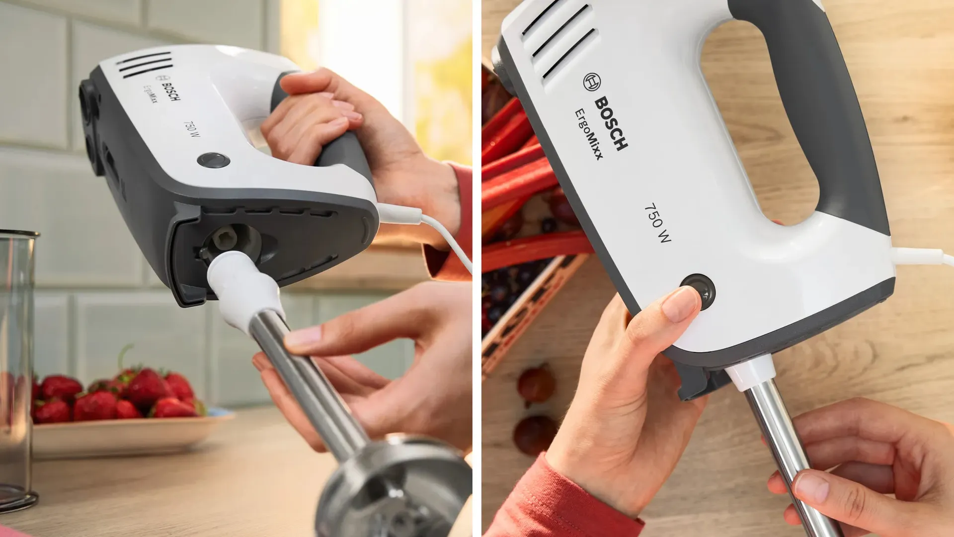 Bosch MFQ37470 Mixer Handmixer 750 W Schwarz, Weiß – Bild 5