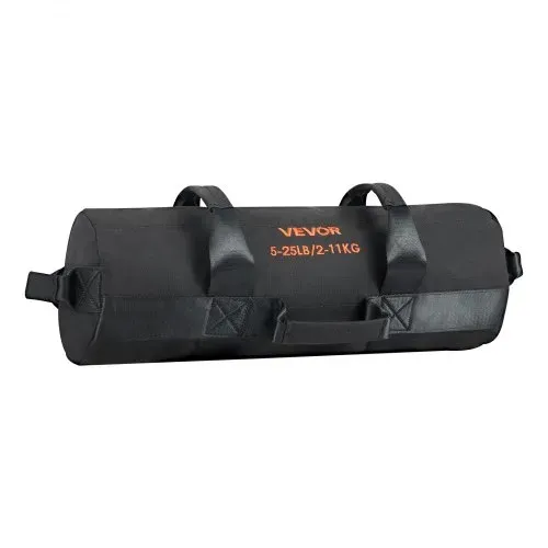 VEVOR Workout-Sandsack, strapazierfähige Powerbags Sandsack-Trainingstasche mit Griffen, verstellbar 2-11 kg für Fitness-Krafttraining, Cross-Training, Fitnessstudio-Übungen, Schwarz (ungefüllt) – Bild 8