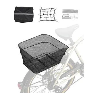 VEVOR Fahrradkorb Hinten 39x31x21 cm, Drahtgeflecht-Hinterradkorb mit Gepäcknetz & Abdeckung, Gepäckträgerkorb, passt auf die meisten Fahrradgepäckträger, Montagewerkzeug im Lieferumfang enthalten VEVOR Fahrradkorb Hinten 39x31x21 cm, Drahtgeflecht-Hinterradkorb mit Gepäcknetz & Abdeckung, Gepäckträgerkorb, passt auf die meisten Fahrradgepäckträger, Montagewerkzeug im Lieferumfang enthalten