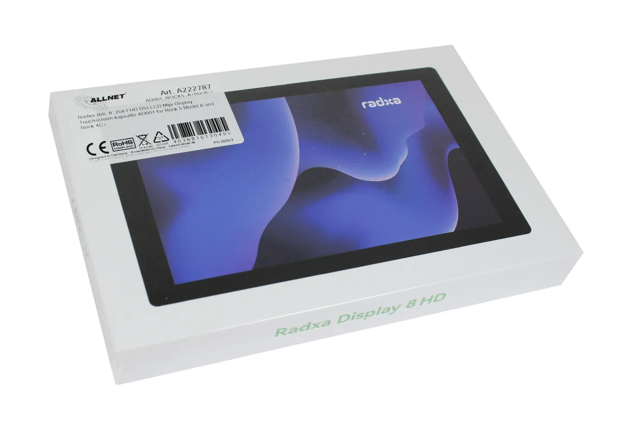 Radxa zbh. 8" Zoll FHD DSI LCD Mipi Display Touchscreen kapazitiv AD001 for Rock 5 Model A and Rock 4C+ – Bild 4