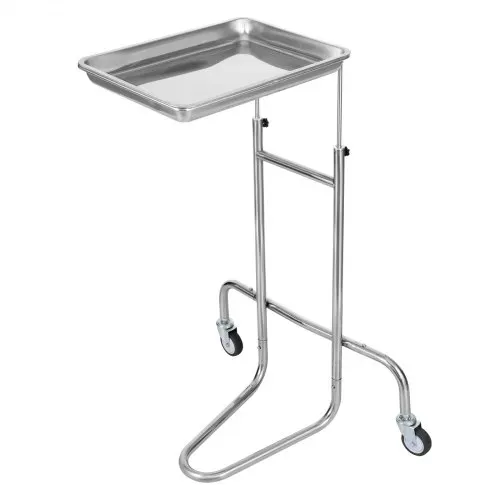VEVOR Laborwagen aus Edelstahl, Laborwagen mit Einzelablage, mobiler medizinischer Wagen mit 2 leisen Rädern, Laborrollwagen für Labor, Klinik, Krankenhaus, Salon – Bild 9