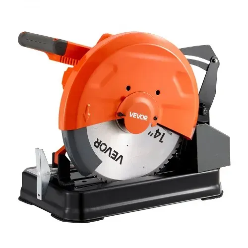 VEVOR Metalltrennsäge Kappsäge 355mm Trennscheibe 3500W Motor Gehrungssäge, zum Schneiden von Metall, Einstellbarer Winkel von -45° bis 45°, Drehzahl von 750 bis 1200 U/min, mit Späneauffangbehälter – Bild 8