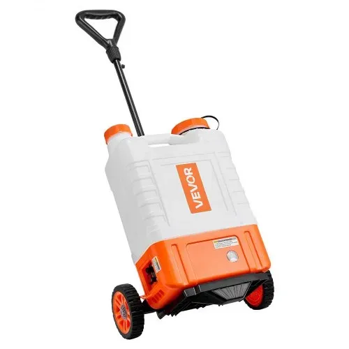 VEVOR Rucksacksprüher mit Wagen, Einstellbarer Druck 0–94 PSI, 15-Liter-Tank auf Rädern, mit 6 Düsen, 2 Zauberstäben, Weithalsdeckel für Garten, Jäten, Sprühen, Reinigen – Bild 8