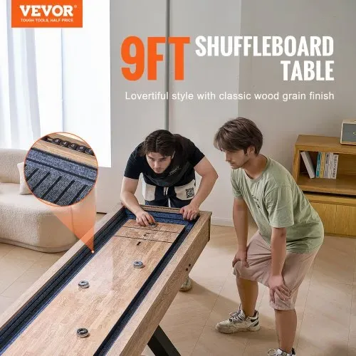 VEVOR Shuffleboard-Tisch 2 in 1 Shuffleboard Bowling-Kombispiel-Set 274cm VEVOR Shuffleboard-Tisch 2 in 1 Shuffleboard Bowling-Kombispiel-Set 274cm
