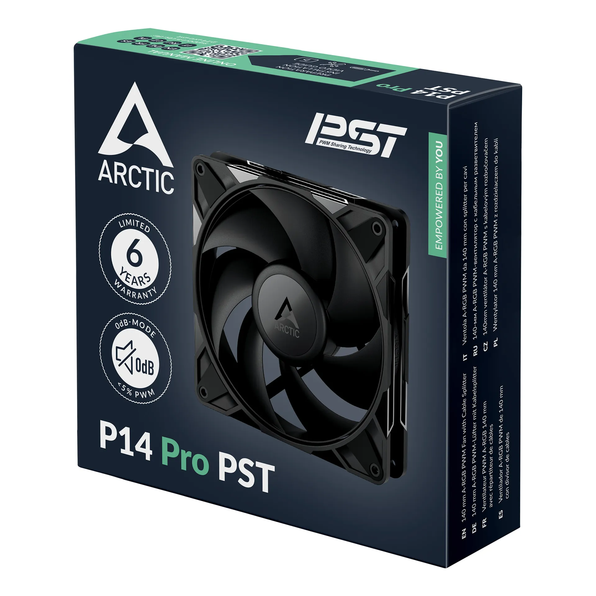 ARCTIC P14 Pro PST 140 mm PWM-Lüfter mit Kabelsplitter – Bild 6