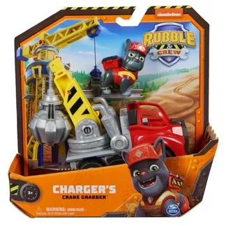 Rubble & Crew Rubble und Crew – Kran-Baufahrzeug (Basis Fahrzeug) mit Charger-Figur, dreh- und ausfahrbarer Ausleger, authentisches Spielzeug aus TV-Serie, für Kinder ab 3 Jahren Rubble & Crew Rubble und Crew – Kran-Baufahrzeug (Basis Fahrzeug) mit Charger-Figur, dreh- und ausfahrbarer Ausleger, authentisches Spielzeug aus TV-Serie, für Kinder ab 3 Jahren