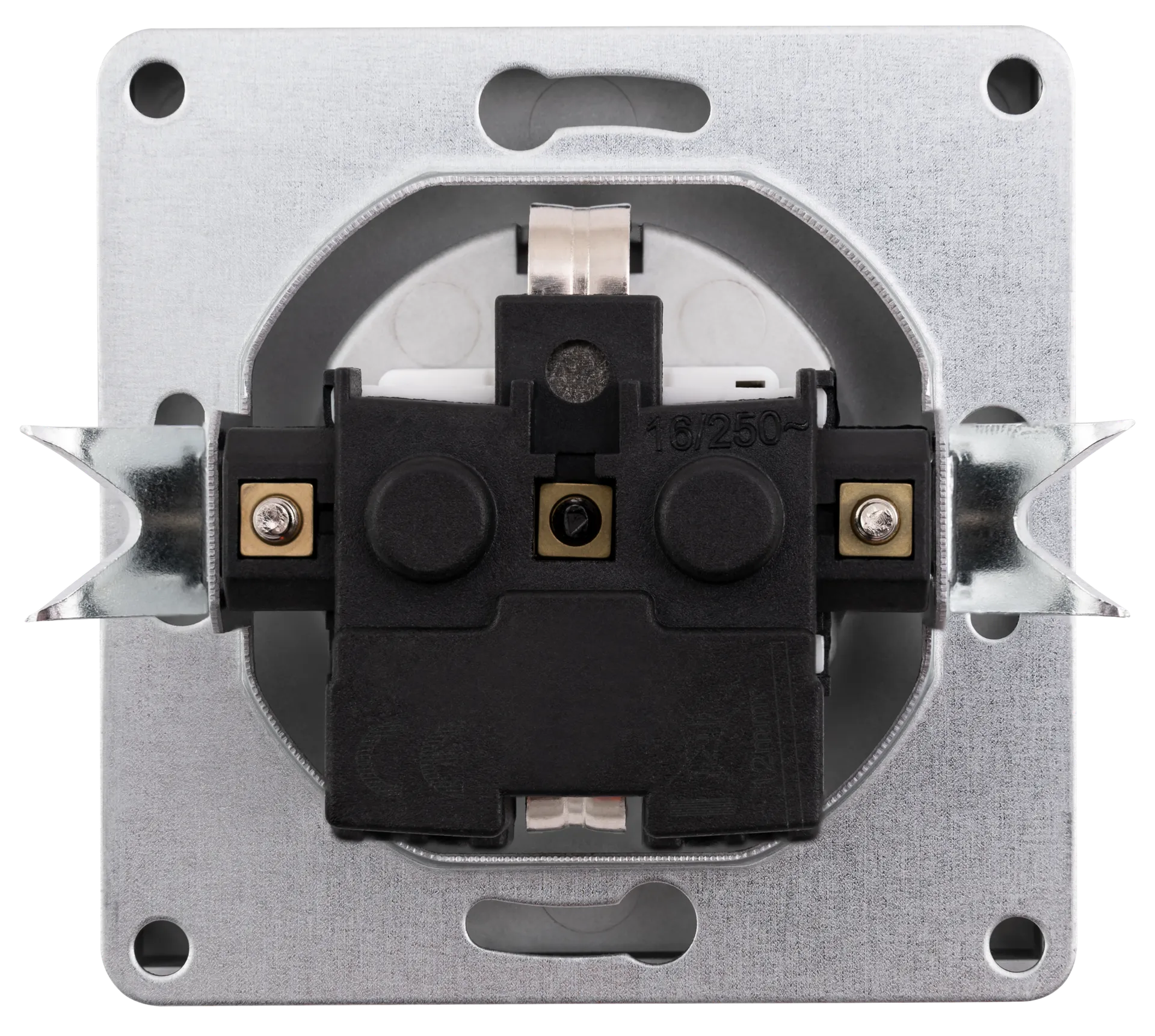 Schutzkontakt-Steckdose McPower ''Shallow'' 250V~/16A, Steckanschluss, anthrazit – Bild 2