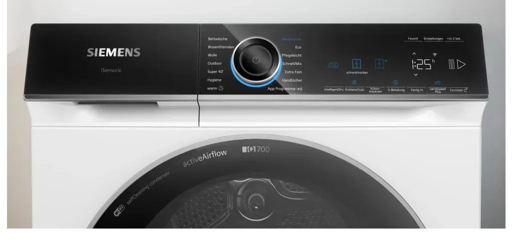 Siemens WR47B2C40 Wäschetrockner Freistehend Frontlader 9 kg Weiß – Bild 2