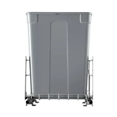 VEVOR ausziehbarer Abfallbehälter (35 Qt x2), doppelter Unterbau-Küchenabfallbehälter, Mülleimer mit Türsatz & Soft-Close-Schieberegler, für Küchenschrank Spüle unter der Theke (grau) – Bild 10