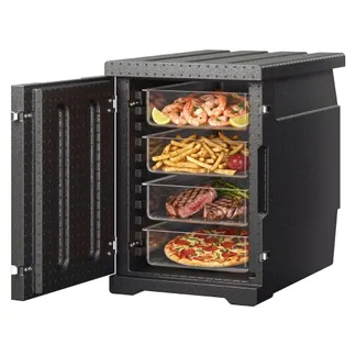 VEVOR Isolierter Thermobox Isolierbox Lebensmittelbehälterträger, 90 L für Catering, LLDPE-Lebensmittelbehälterträger mit Doppelschnallen, Frontlader-Speisewärmer für Restaurant, Kantine usw. VEVOR Isolierter Thermobox Isolierbox Lebensmittelbehälterträger, 90 L für Catering, LLDPE-Lebensmittelbehälterträger mit Doppelschnallen, Frontlader-Speisewärmer für Restaurant, Kantine usw.