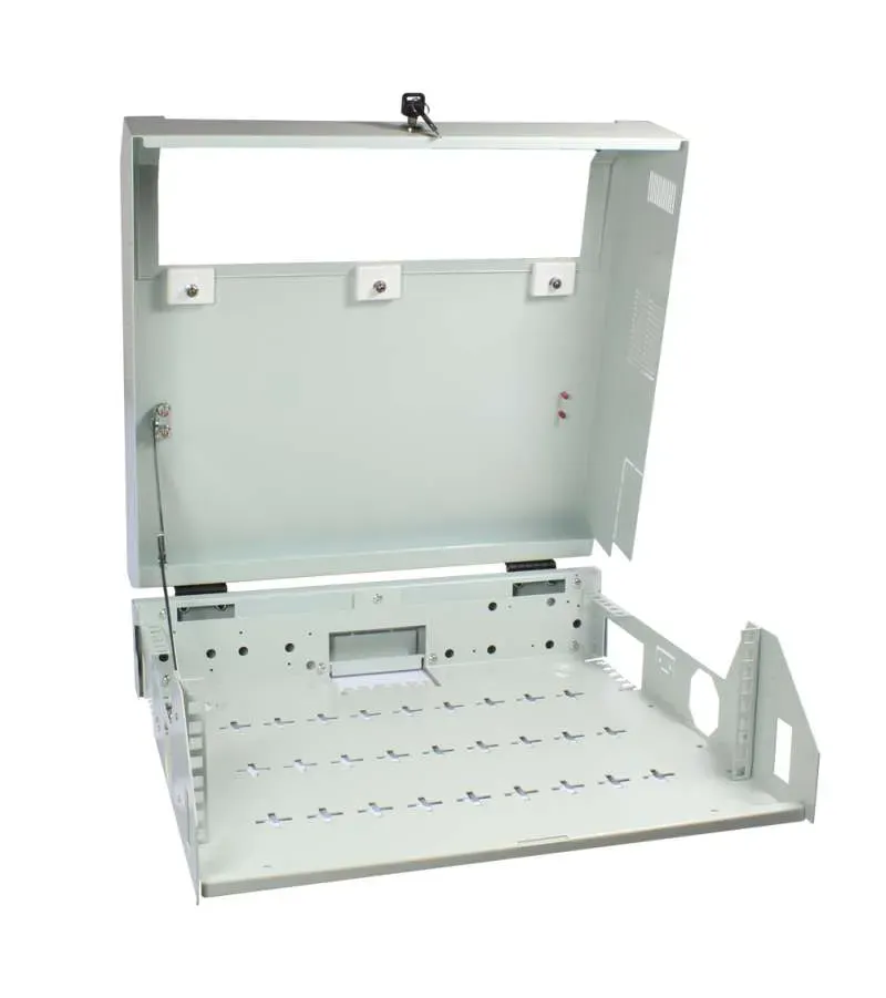 ALLNET 19"Wandgehäuse, 3HE, Vertikal, T145, Lichtgrau, SWV-Serie, – Bild 2