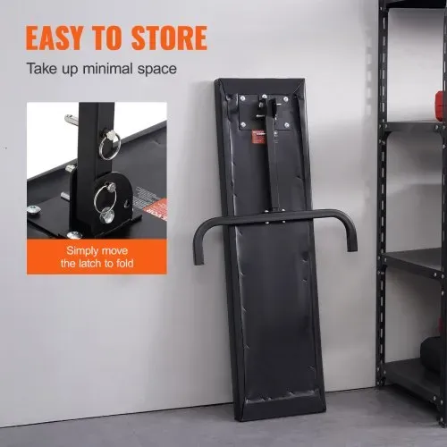 VEVOR Rollbrett Garagenrollbrett, 1016 mm, 150 kg Tragkraft, rollbares Rollbrett für Mechaniker und Garage, 515-695 mm höhenverstellbar, liegend oder aufrecht im Auto oder Lkw, für die Werkstatt – Bild 5