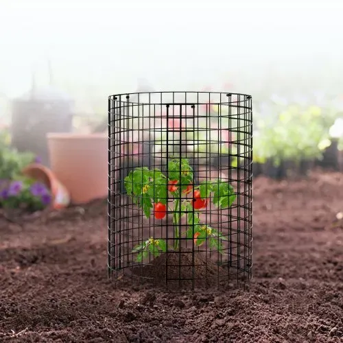 VEVOR 6er-Pack Pflanzenschutz vor Tieren, 32 cm Durchmesser x 35 cm Höhe, Pflanzenschutz aus Hühnerdraht, Pflanzenkäfige für Pflanzen im Freien, Blumen und Gemüse, hält Hasen, Hühner und Eichhörnchen fern, 18-teiliges Metallgeflecht – Bild 7