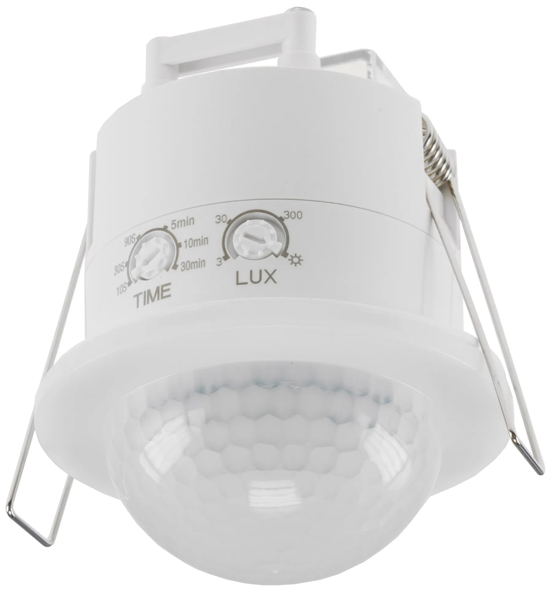 Decken-Einbau Bewegungsmelder 360° IP54 PIR, mit Präsenzfunktion, 20m Detektion Decken-Einbau Bewegungsmelder 360° IP54 PIR, mit Präsenzfunktion, 20m Detektion