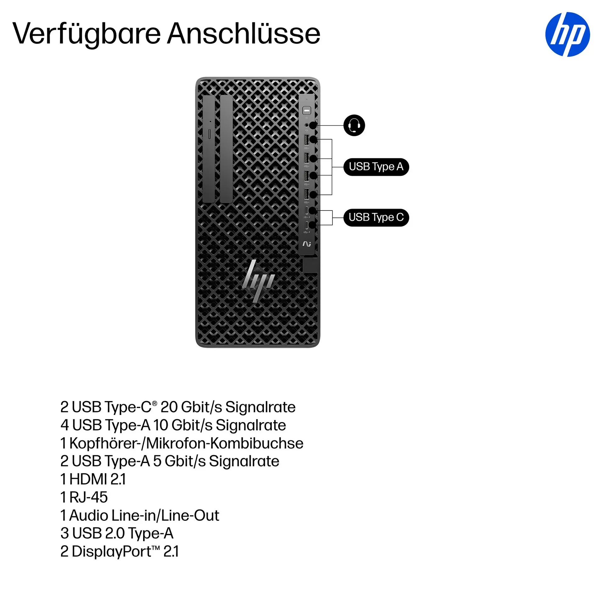 HP Z1 G1i Intel Core Ultra 9 285 64 GB DDR5-SDRAM 1 TB SSD Windows 11 Pro Tower Arbeitsstation AI Workstation, AI PC Schwarz – Bild 4
