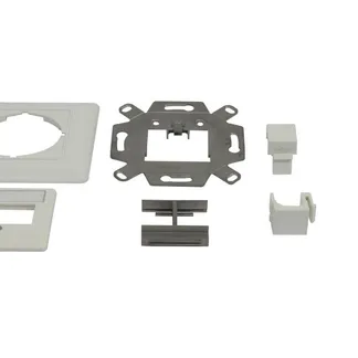 Keystone, Modulträger, UP Dosen für 2xTP-Modul, Reinweiss, 180Grad, Synergy 21, Keystone, Modulträger, UP Dosen für 2xTP-Modul, Reinweiss, 180Grad, Synergy 21,