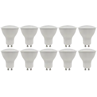 LED-Strahler McShine “PV-90“ GU10, 9W, 900lm, 120°, 3000K, warmweiß, 10er-Pack LED-Strahler McShine “PV-90“ GU10, 9W, 900lm, 120°, 3000K, warmweiß, 10er-Pack