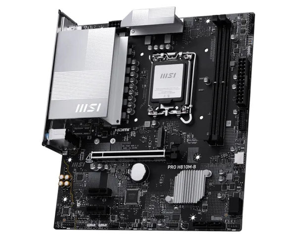 MSI PRO H810M-B Motherboard Intel H810 LGA 1851 (Socket V1) micro ATX – Bild 2