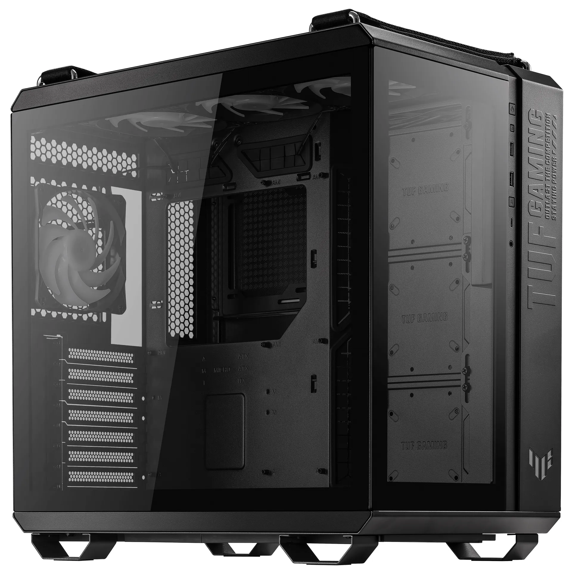 ASUS TUF Gaming GT502 PLUS Midi Tower Schwarz – Bild 4