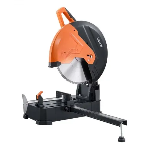 VEVOR Metalltrennsäge Kappsäge 406,4mm Trennscheibe 3kW Motor Gehrungssäge, zum Schneiden von Metall, Einstellbarer Winkel von -45° bis 45°, Trockenschneiden, mit Verstärktem Klingenschutz & Skala – Bild 9