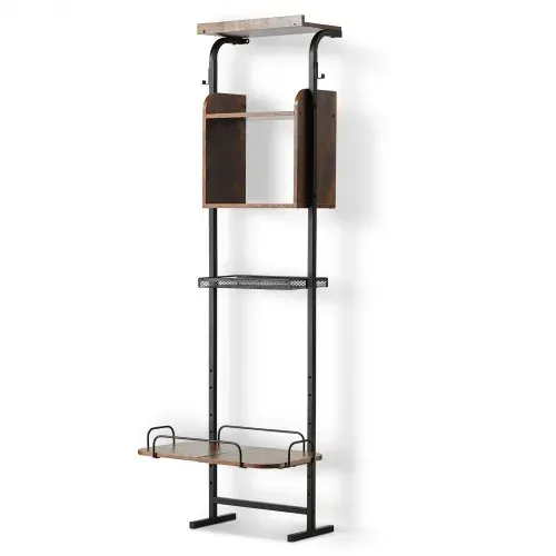 VEVOR Futterstation 500 x 198 x 1450 mm, erhöhte Hundenäpfe, erhöhter Ständer für Hundenapf, Fressnapf, Hundenapfständer, Napfhalter höhenverstellbar, Hundebar für große, mittelgroße & kleine Hunde – Bild 8
