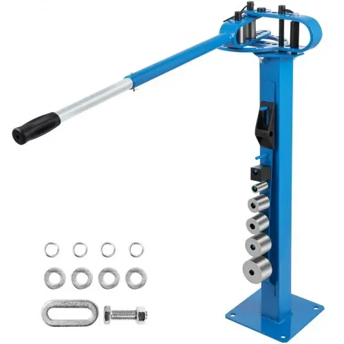 VEVOR Biegen Presser Bender Rohr Stahl, 111,76 cm Teleskopgriff Rohrbiegemaschine, 5/16 x 1-1/4 Zoll und 1/4 x 1-15/16 Zoll Flussstahlkapazität Rohrbiegegerät, Rohrbieger Set mit 7 Formen und 3 Ring – Bild 8