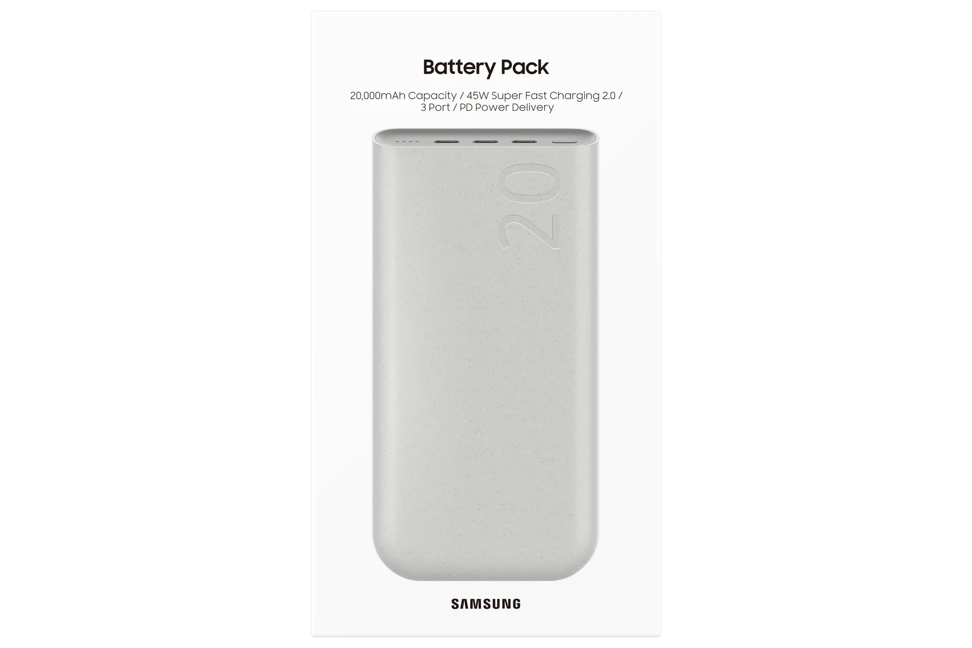 Samsung EB-P4520XUEGEU Powerbank 20000 mAh Beige – Bild 7