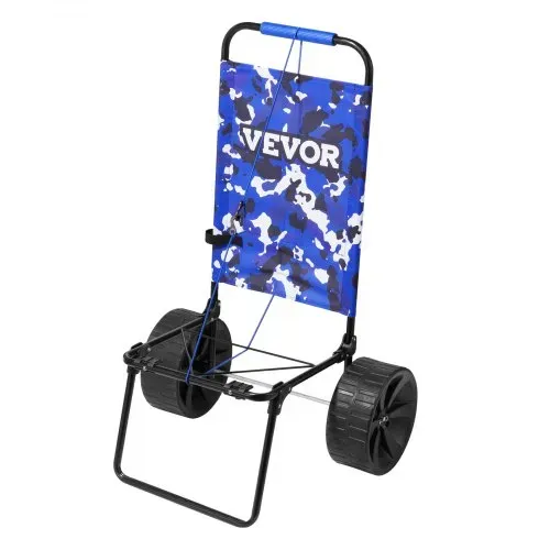 VEVOR Strandkarre Bollerwagen Sandwagen, Strandwagen 31 kg Tragkraft, Zusammenklappbarer Sandwagen aus Stahl, 380 x 386 mm Handwagen Robuster Wagen für den Strand Gerätewagen – Bild 9