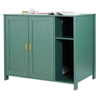 VEVOR Katzenschrank, 1050x680x885 mm, Katzenklo Schrank mit eingebauter Steckdose, Schublade & abnehmbarer Trennwand, passend für die meisten selbstreinigenden/intelligenten Katzentoiletten VEVOR Katzenschrank, 1050x680x885 mm, Katzenklo Schrank mit eingebauter Steckdose, Schublade & abnehmbarer Trennwand, passend für die meisten selbstreinigenden/intelligenten Katzentoiletten