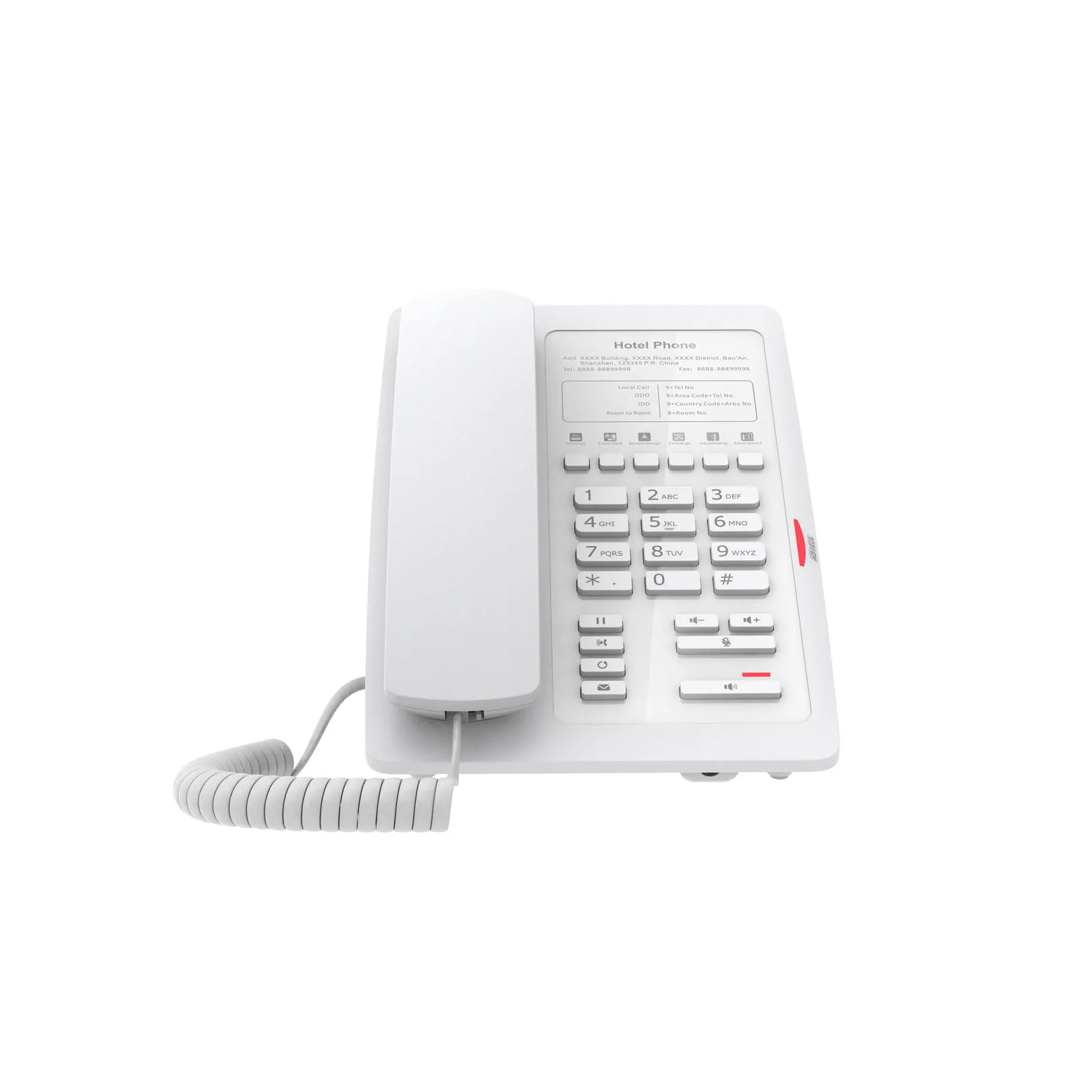 Fanvil H3W-White, H3W-White---WiFi Hotel Phone / SIP / POE / Wi-Fi – Bild 2
