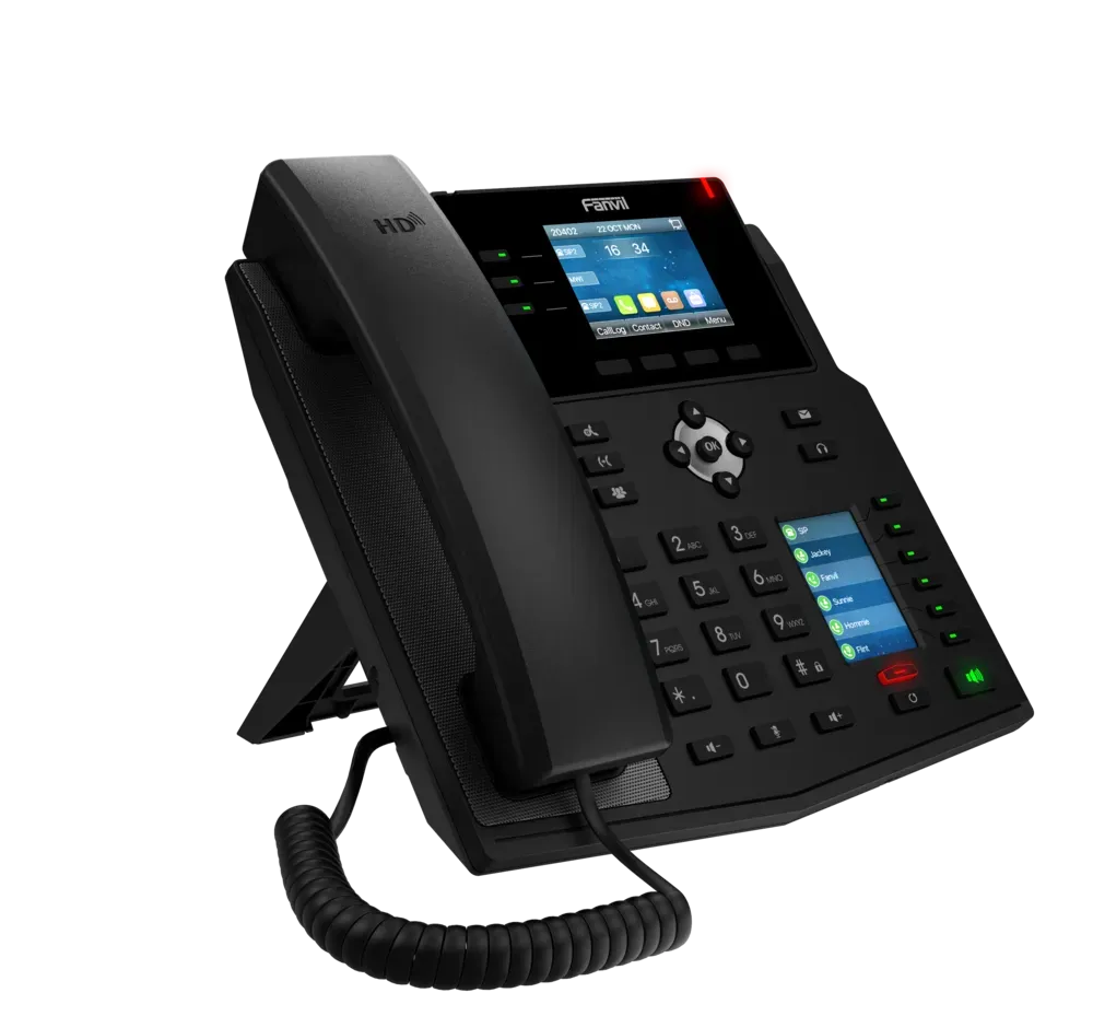 Fanvil X4U V2, Mid-range Business phone PoE, Gigabit / SIP / POE / Gigabit / USB-Port – Bild 3