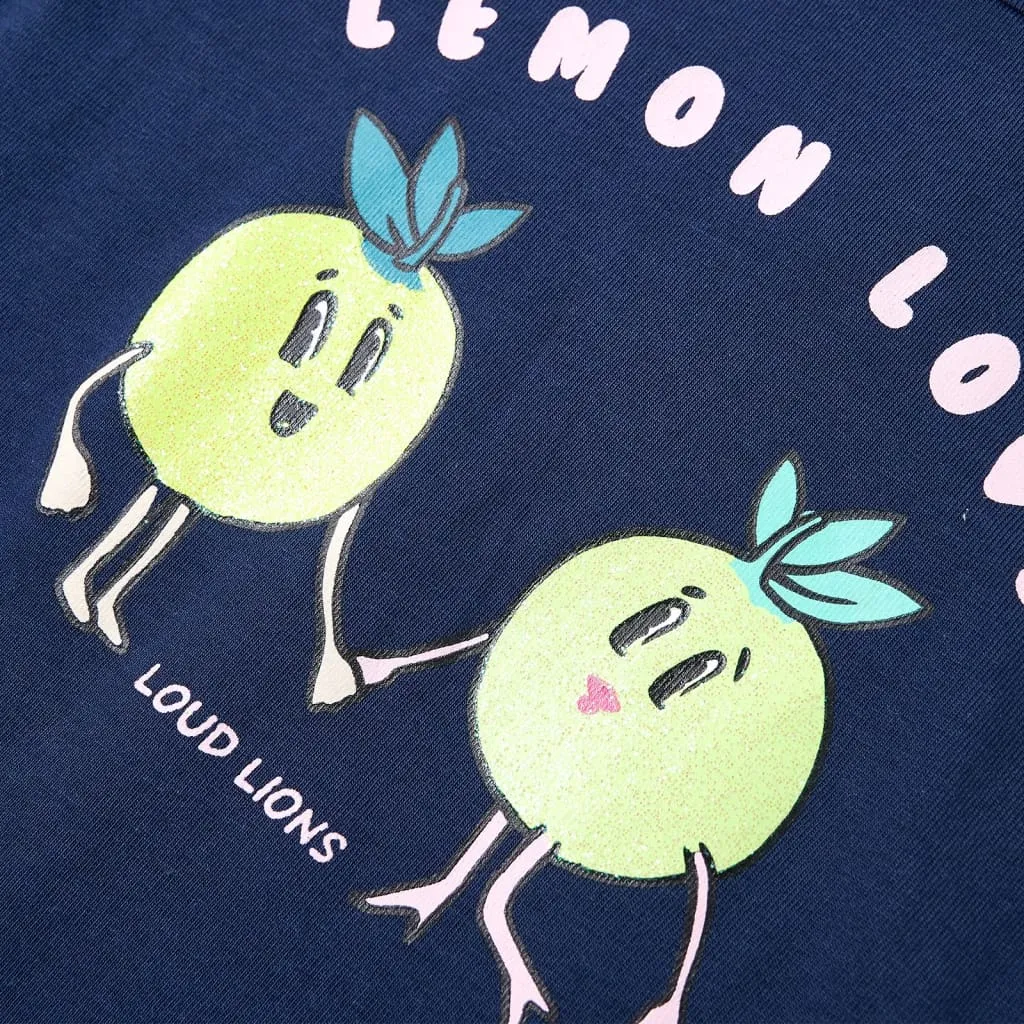 vidaXL Kinder-T-Shirt Marineblau 128 – Bild 4