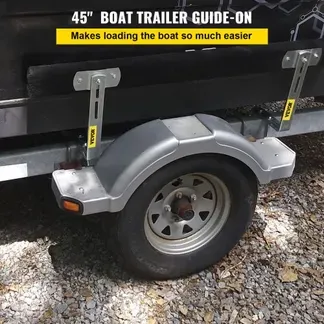 VEVOR Bootsanhängerführung, 122 cm, 2 Stk. Edelstahl-Anhängerführung, Anhängerführung mit Teppich-gepolsterten Brettern, inkl. Montageteile, für Skiboot, Fischerboot oder Segelbootanhänger VEVOR Bootsanhängerführung, 122 cm, 2 Stk. Edelstahl-Anhängerführung, Anhängerführung mit Teppich-gepolsterten Brettern, inkl. Montageteile, für Skiboot, Fischerboot oder Segelbootanhänger